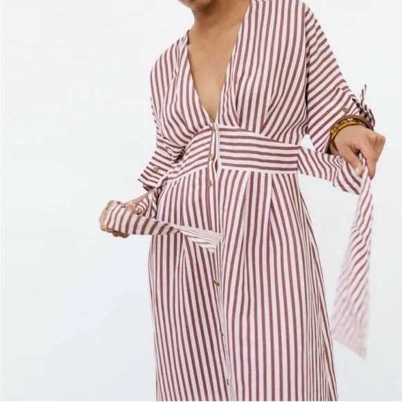 ZARA striped dress size xsmall - Picture 7 of 10
